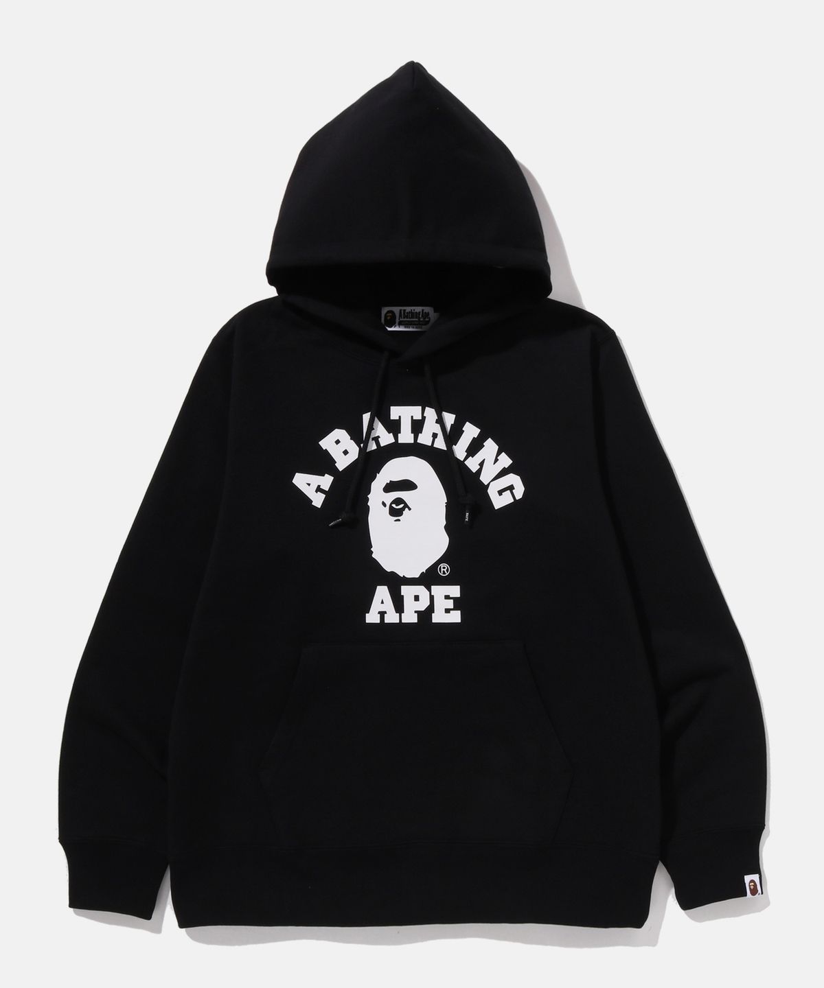 베이프(BAPE) 콜리지 풀오버 후드(M) BLACK