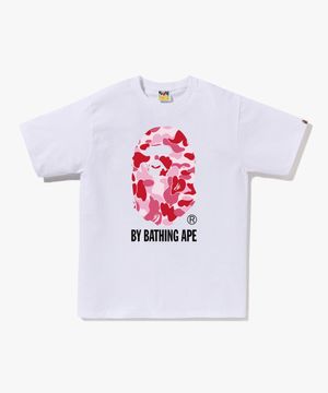 ABC 카모 BY BATHING APE 티셔츠(M) WHITE/PINK