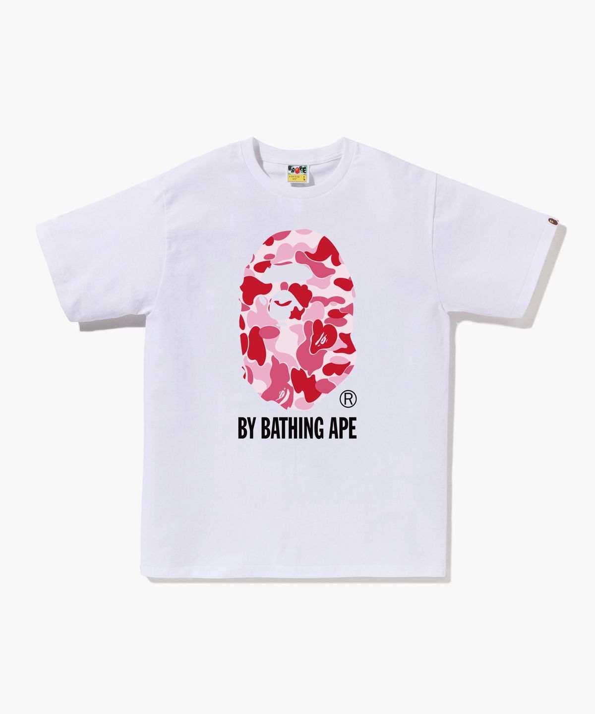 베이프(BAPE) ABC 카모 BY BATHING APE 티셔츠(M) WHITE/PINK