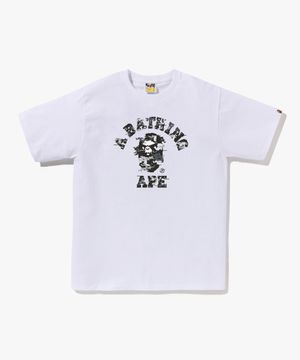 멀티 픽셀 카모 콜리지 티셔츠(M) WHITE/BLACK