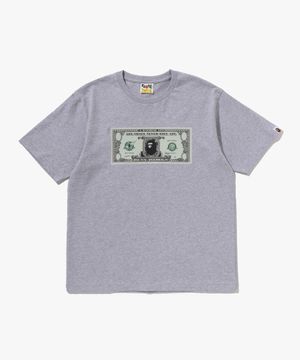 베이프 뱅크노트 티셔츠(M) GRAY