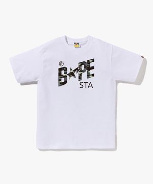 스크린 카모 베이프 스타 티셔츠(M) WHITE