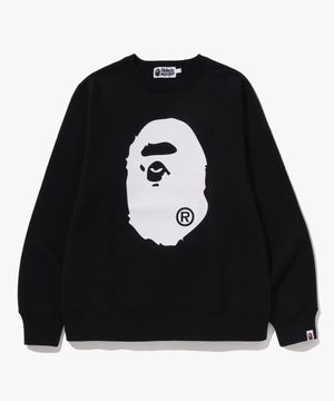 빅 에이프 헤드 크루넥 스웨트셔츠(M) BLACK