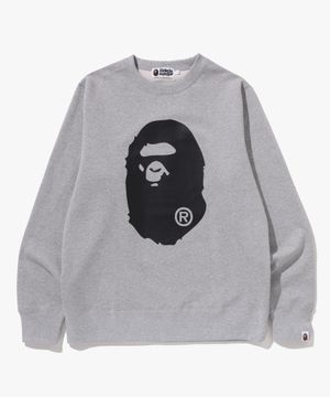 빅 에이프 헤드 크루넥 스웨트셔츠(M) GRAY