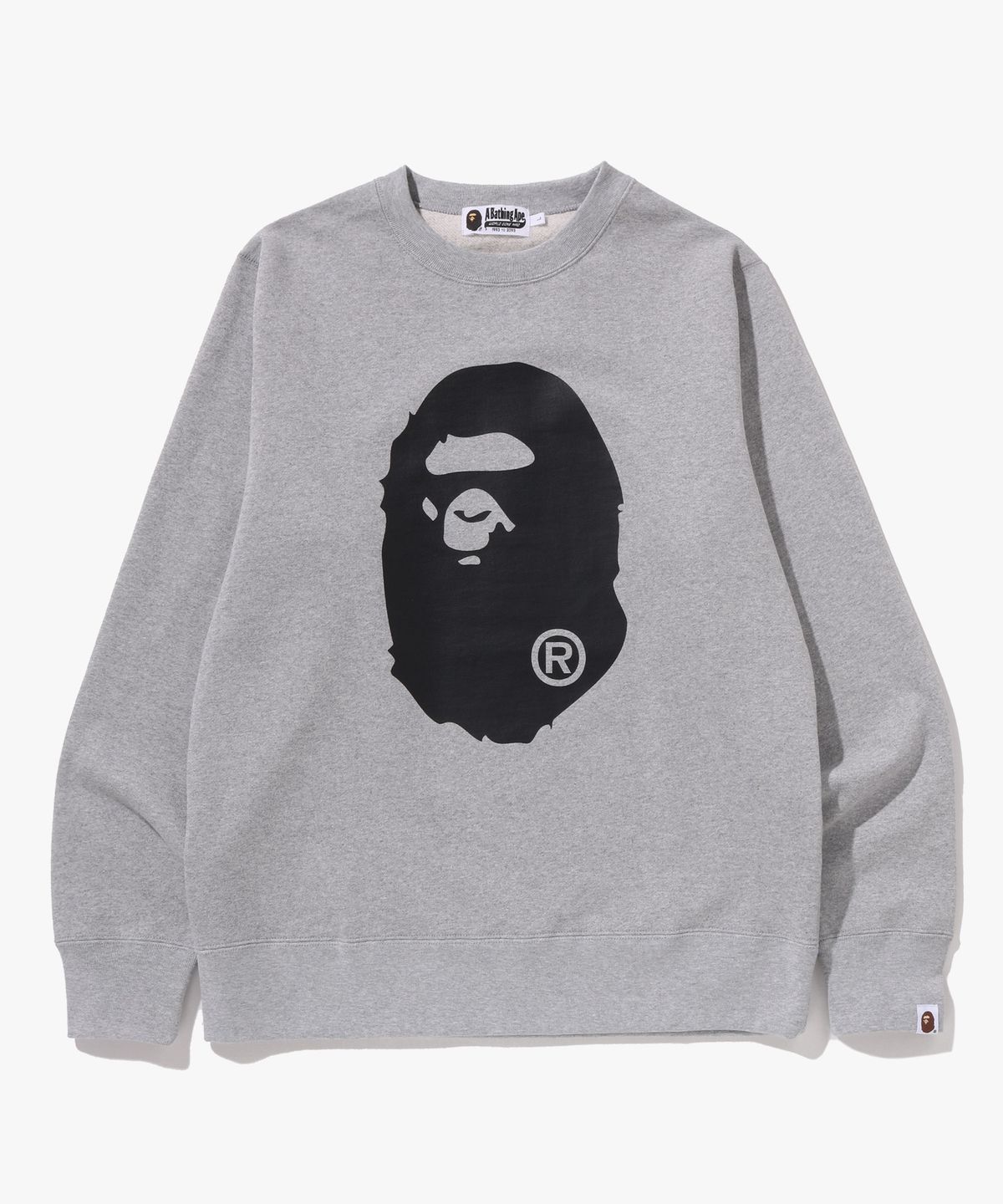 베이프(BAPE) 빅 에이프 헤드 크루넥 스웨트셔츠(M) GRAY