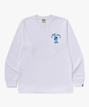 ABC 카모 콜리지 ATS 롱슬리브 티셔츠(M) WHITE/BLUE