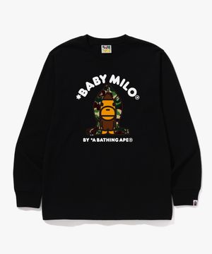 ABC 카모 마일로 후드 롱슬리브 티셔츠(M) BLACK/GREEN