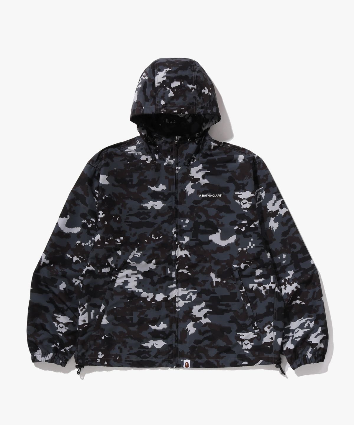 베이프(BAPE) 멀티 픽셀 카모 후디드 자켓(M) BLACK