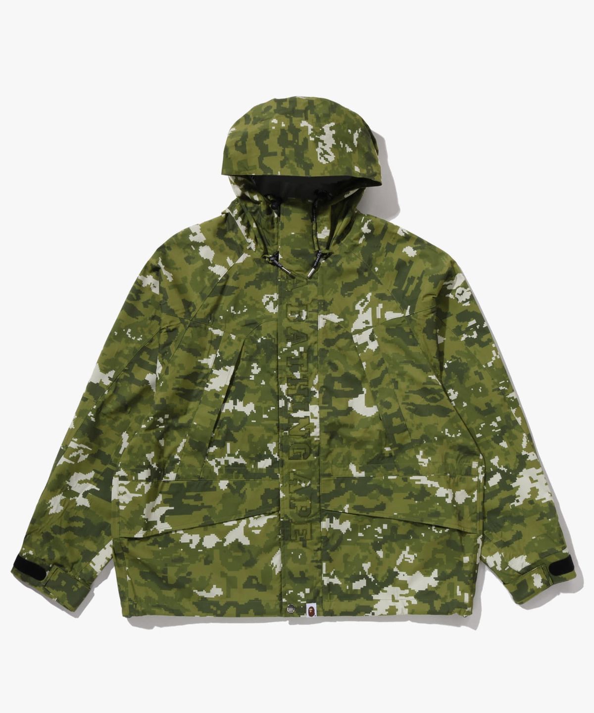 베이프(BAPE) 멀티 픽셀 카모 스노우보드 2 레이어 자켓(M) GREEN