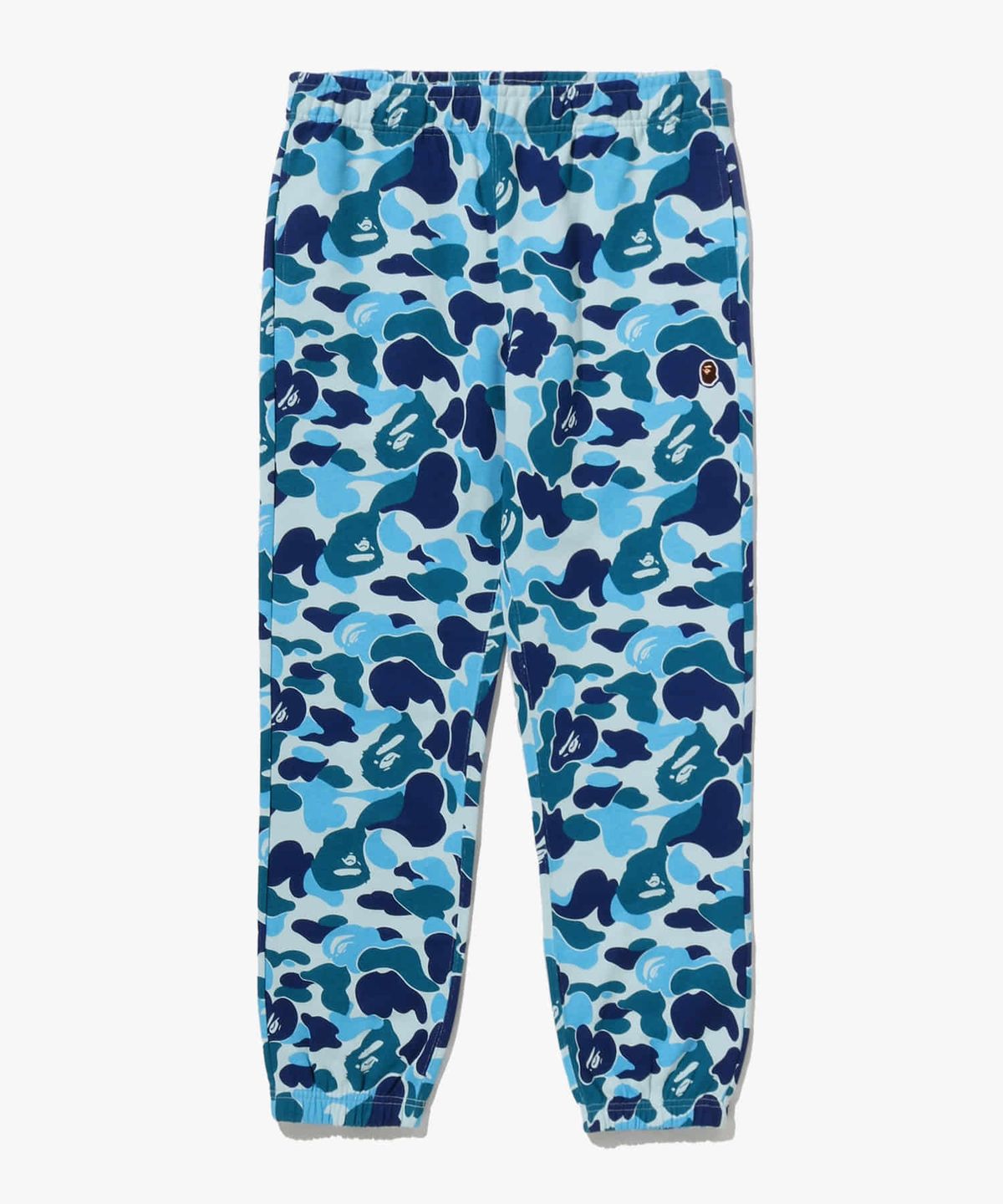 베이프(BAPE) ABC 카모 에이프 헤드 원 포인트 스웨트 팬츠(M) BLUE