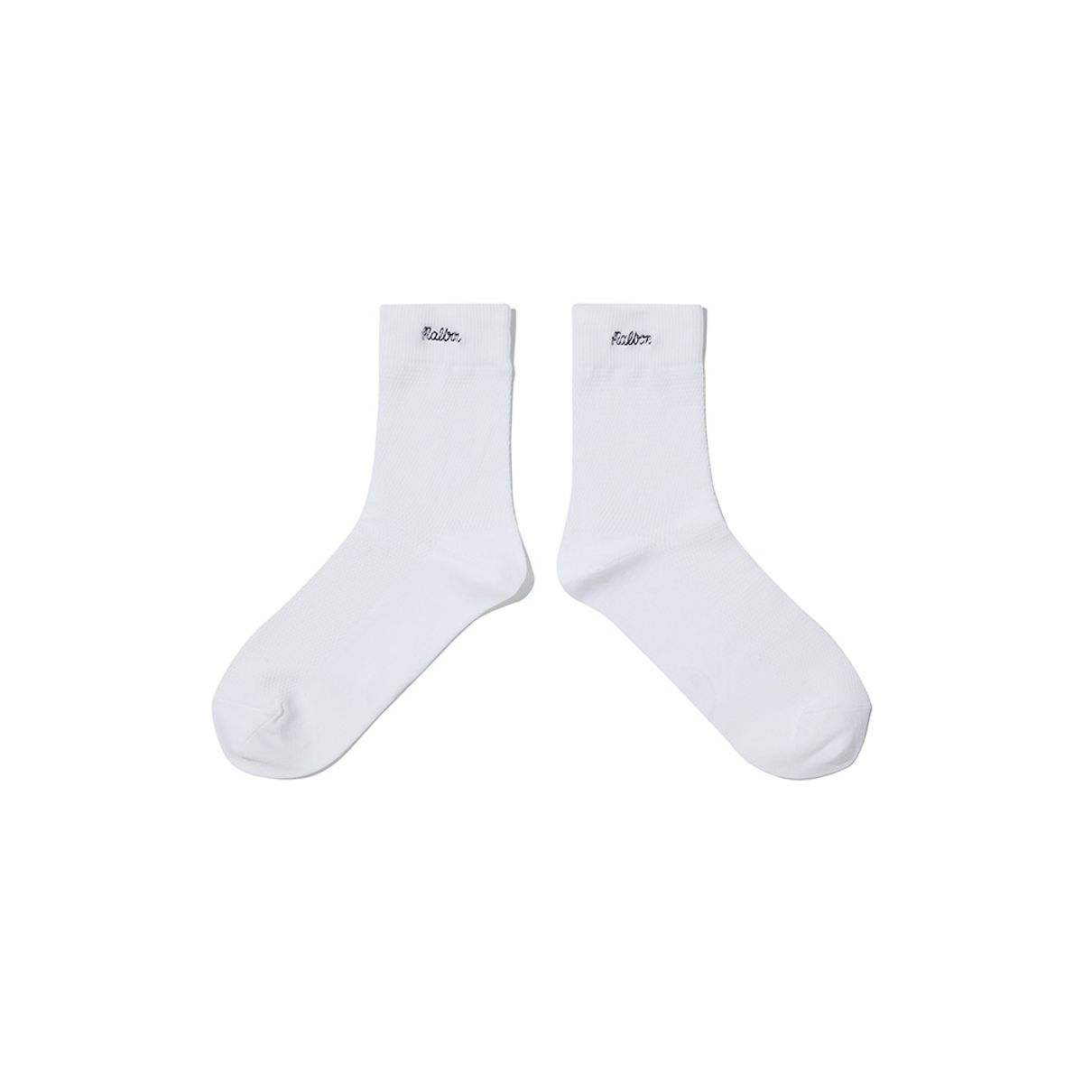 말본 골프(MALBON GOLF) 말본 로고 포인트 메쉬 삭스 OFF WHITE