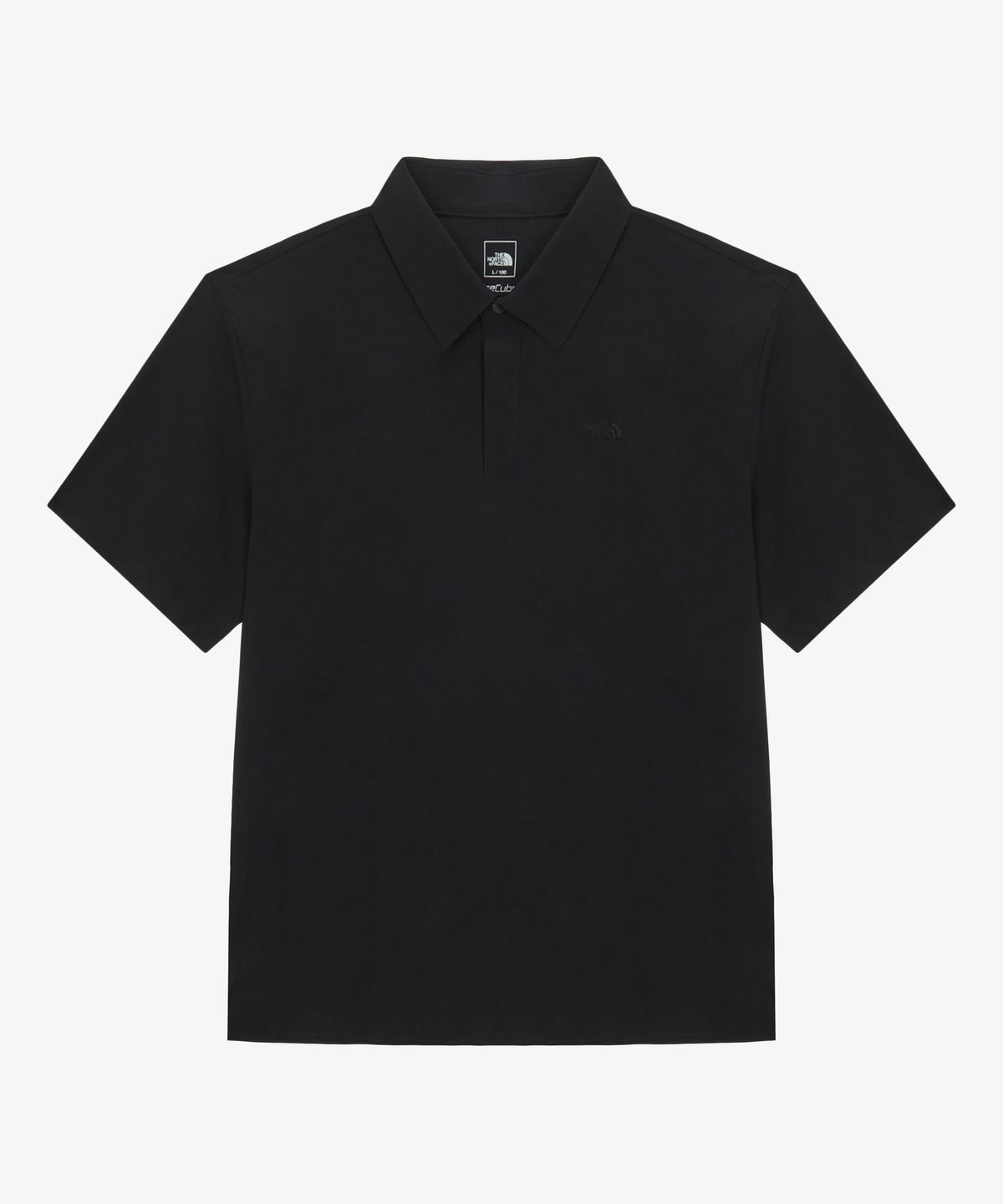노스페이스(THE NORTH FACE) NT7PS20A 남성 아이스큐브 반팔 폴로 BLACK