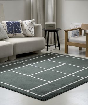 윔블던 자카드 러그 먼지없는 극세사 미끄럼방지 거실 침실 카페트