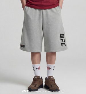 UFC 빅로고 버뮤다 쇼츠 멜란지그레이 U2SPX2322MG