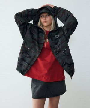 [WLA] 밀리터리 카모 후드 짚업 카키_HH16109003