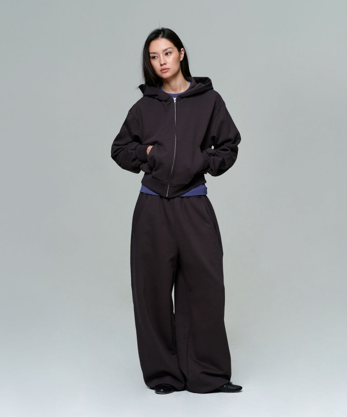이알에이(ERA) UNISEX ERA WIDE JOGGER SWEATPANTS - FADED BLACK