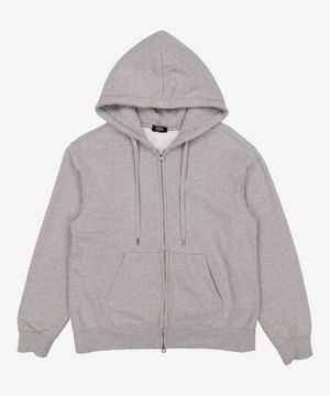 기모 후디드 스웨트 집업 [미디엄 그레이] M