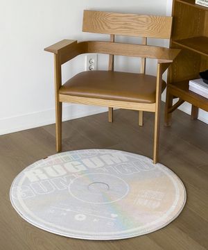 글로우레코드 포그니 원형 러그 먼지없는 극세사 미끄럼방지 사계절 거실 침실 카페트