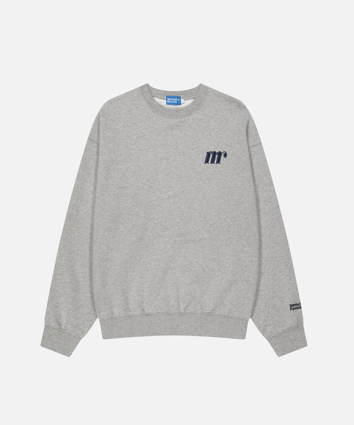 맨하탄레코즈(MANHATTAN RECORDS) MR Logo Crew Neck - Grey