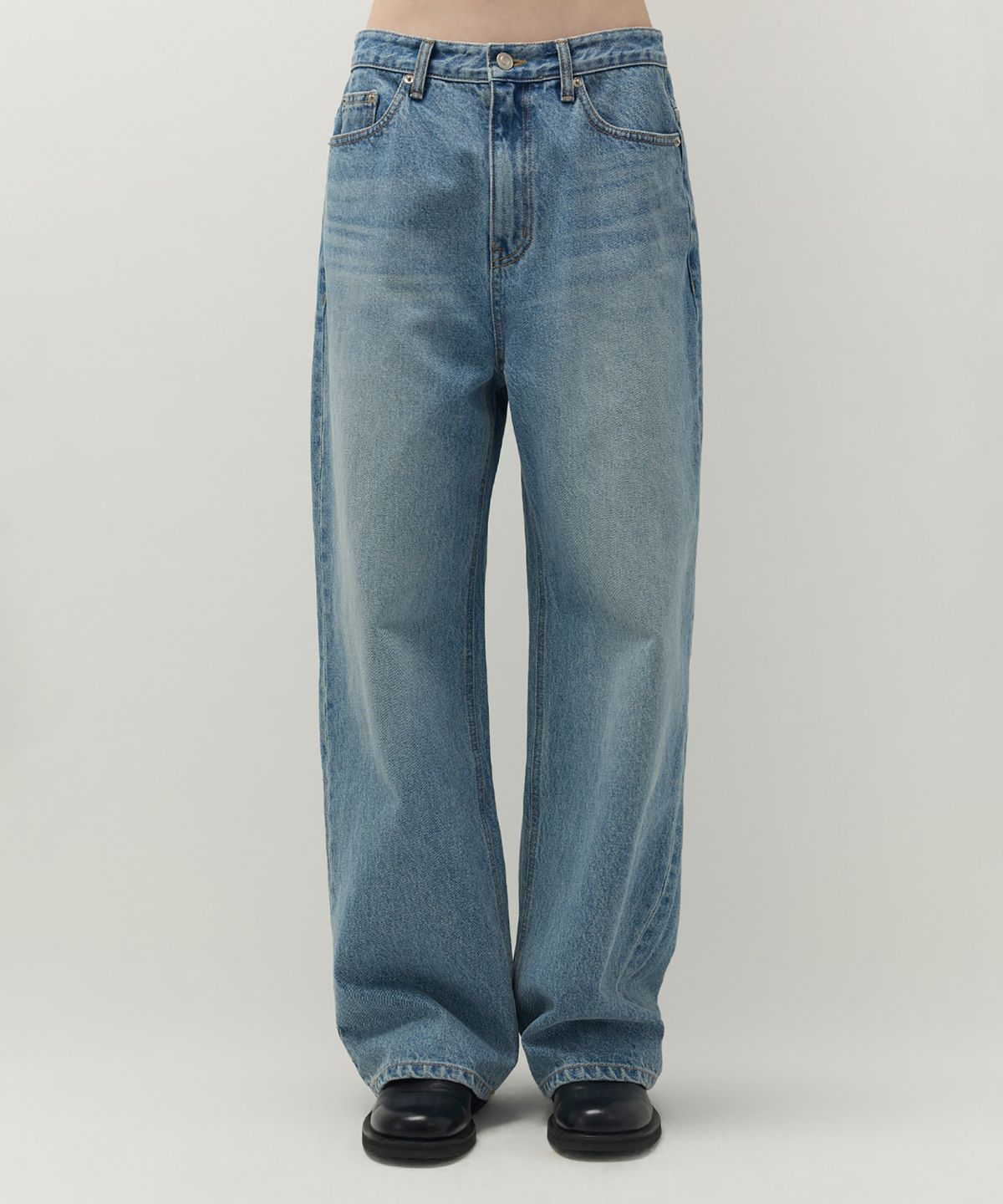 클로브(CLOVE) [26SS clove] Loose-Fit Denim Pants (Blue)