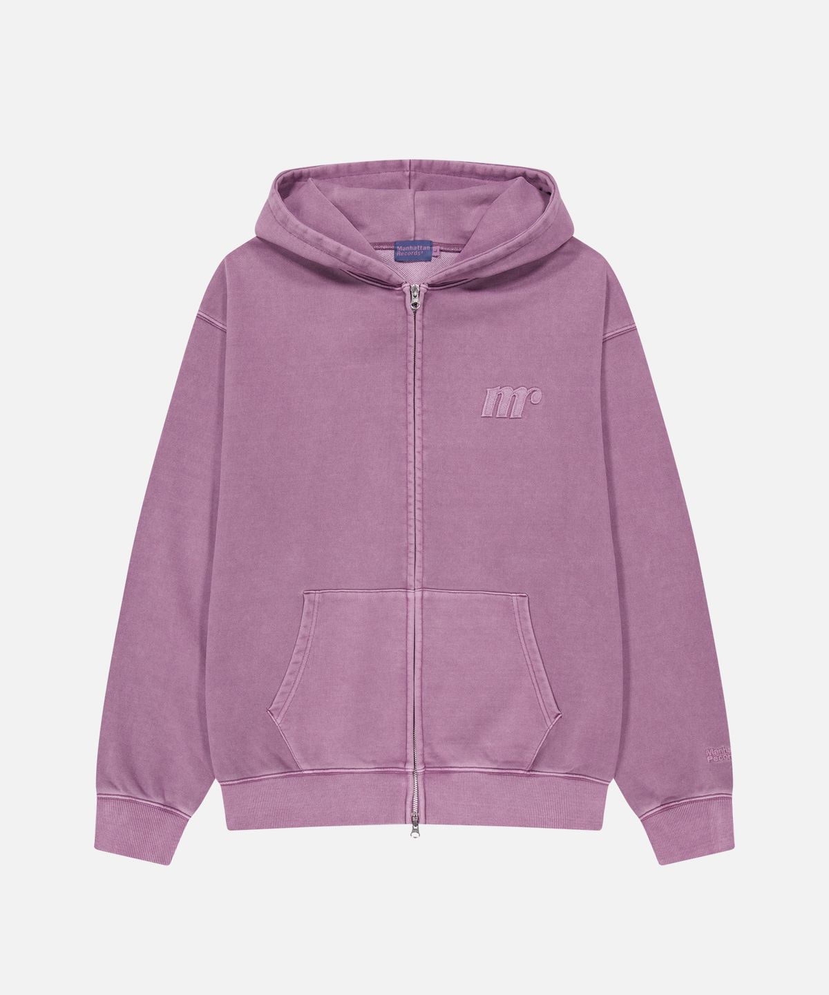 맨하탄레코즈(MANHATTAN RECORDS) MR Logo PM Zip Up Hoodie - Purple
