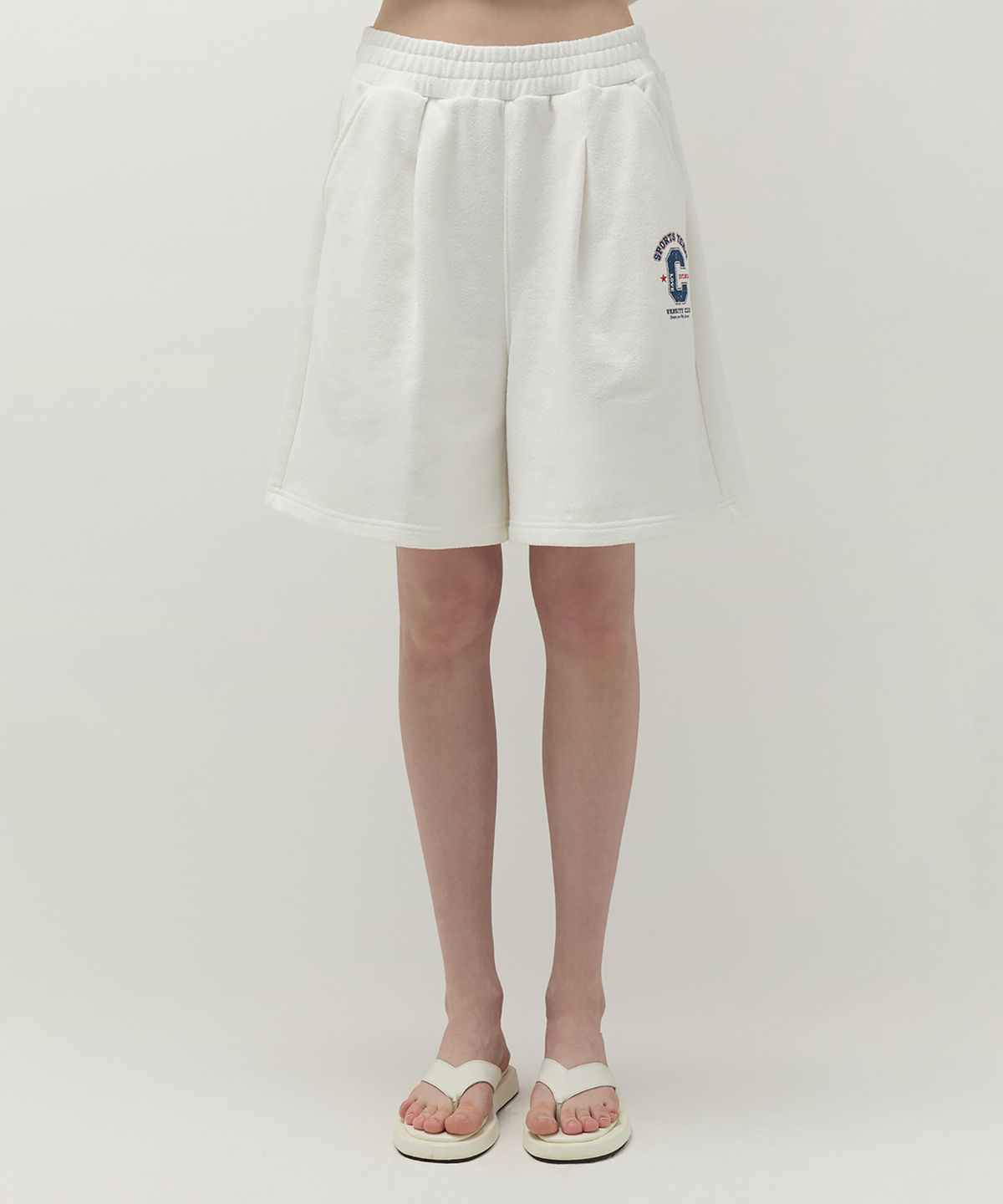 클로브(CLOVE) [26SS clove] Bermuda Banding Pants (White)