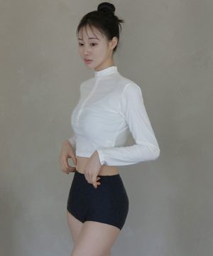 UPF 50+ 자외선차단 집업 탄탄 몸매보정 래쉬가드