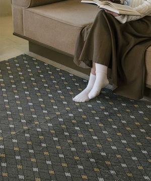 미니아가일 포그니 러그 먼지없는 극세사 미끄럼방지 사계절 거실 침실 카페트