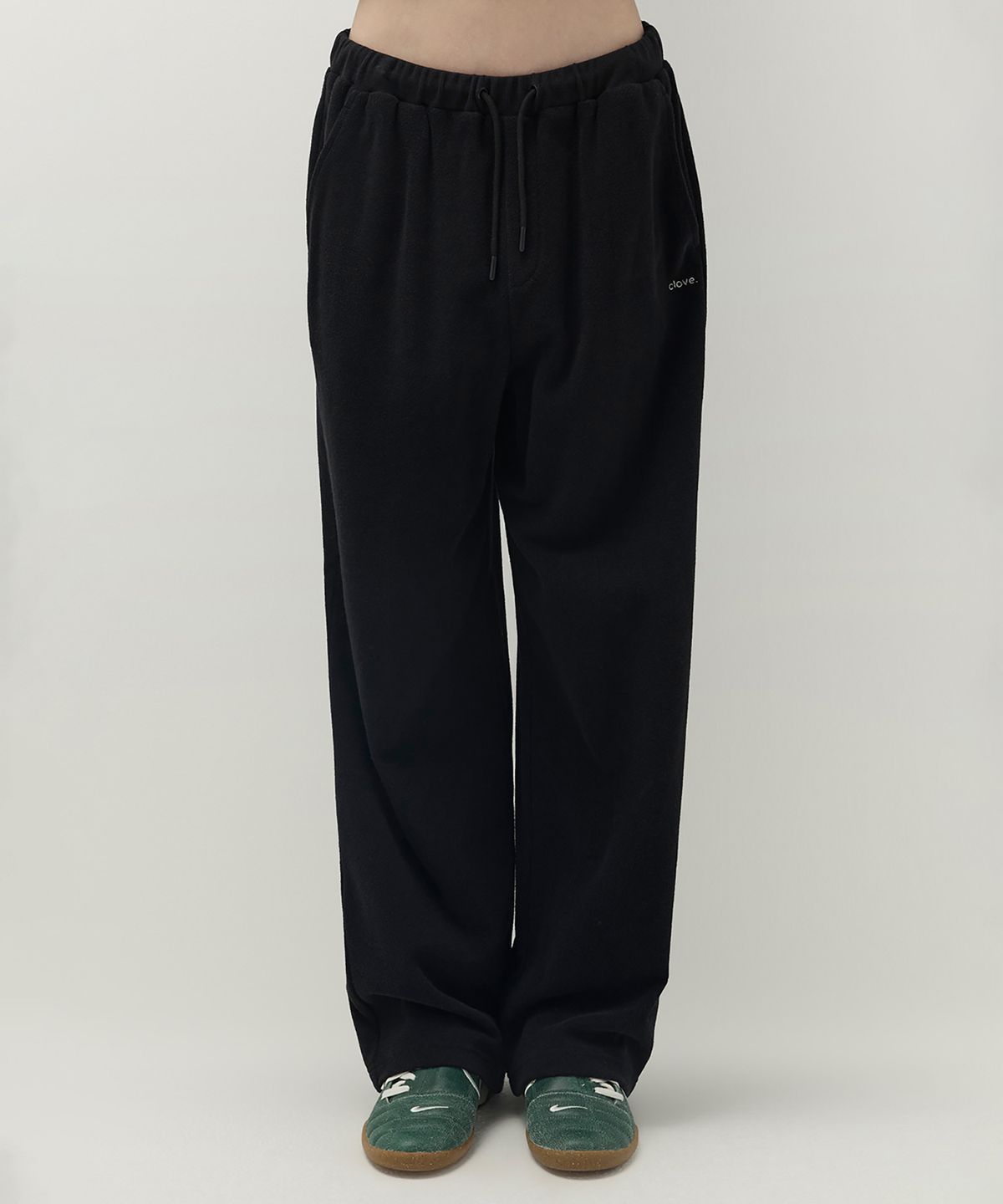 클로브(CLOVE) [26SS clove] Terry Loose-Fit Pants (Black)