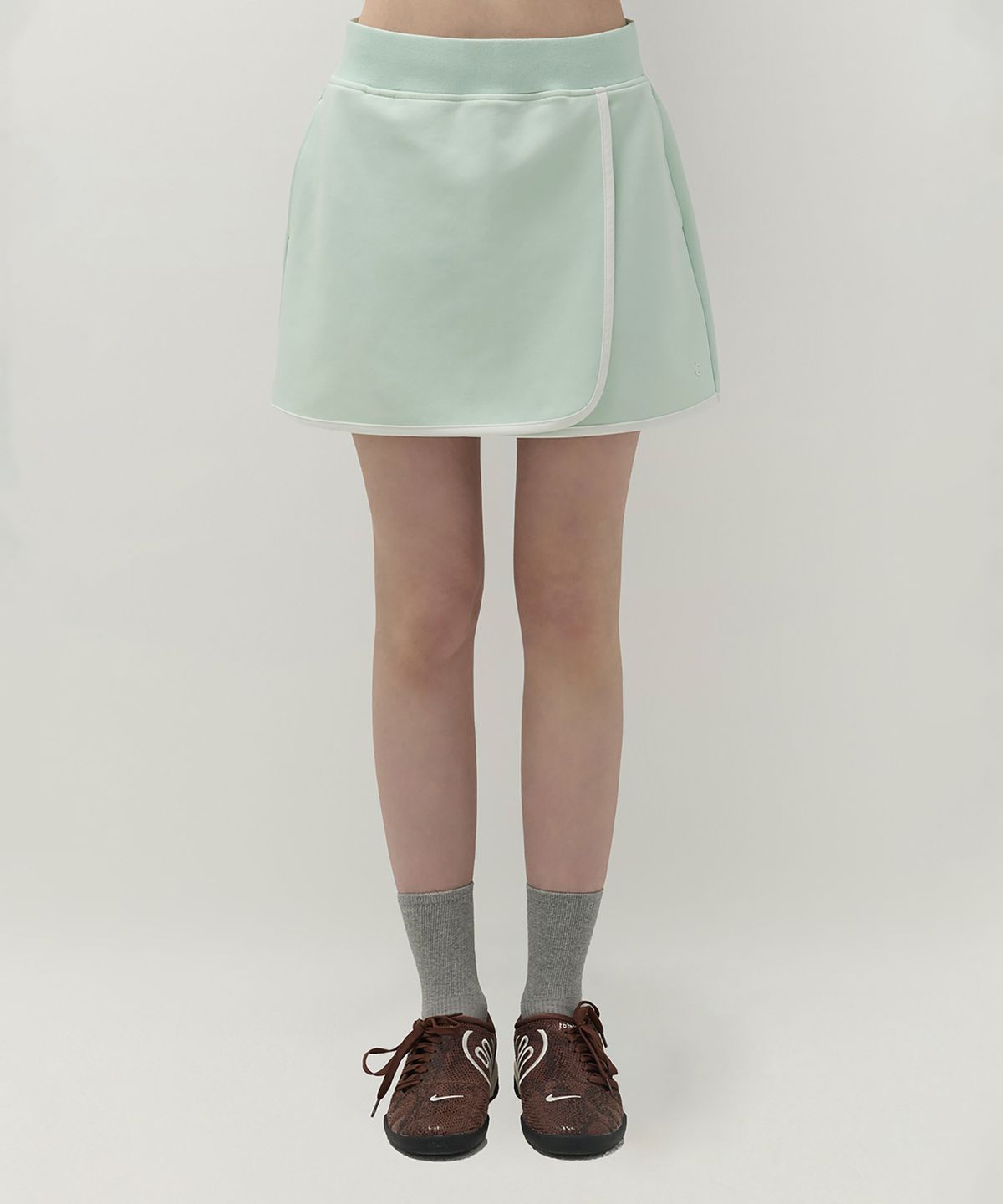 클로브(CLOVE) [26SS clove] Essential Wrap Skirt (Mint)