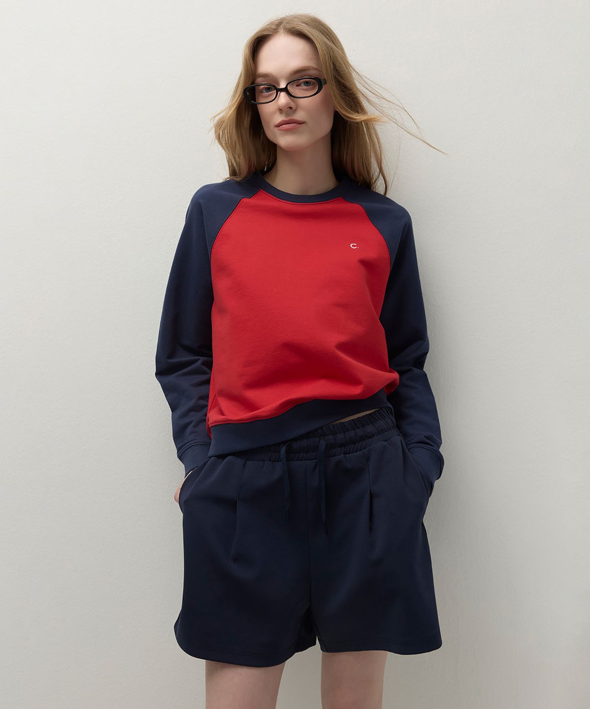 클로브(CLOVE) [26SS clove] Raglan Sweatshirt (Red)