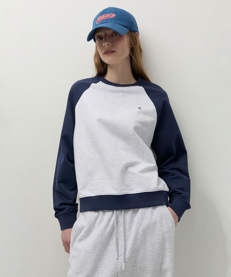 [26SS clove] Raglan Sweatshirt (Light Grey)