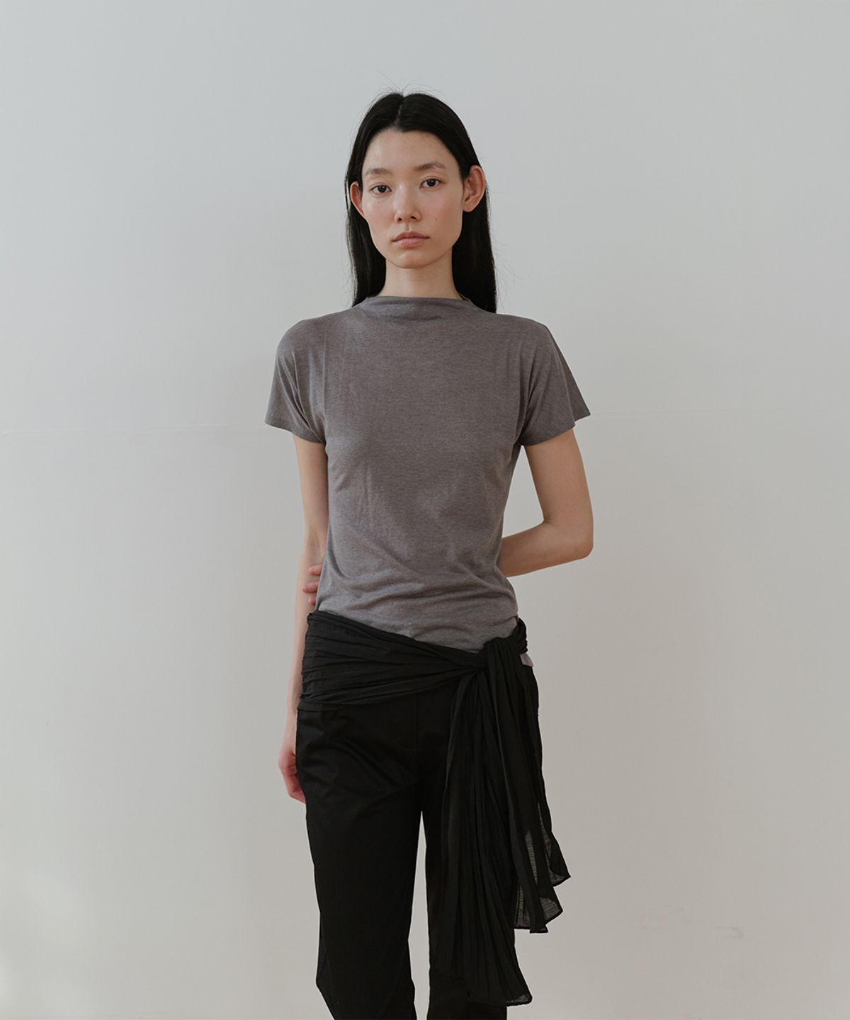로우타이드(LOW TIDE) MOCK NECK TOP [MOCHA]