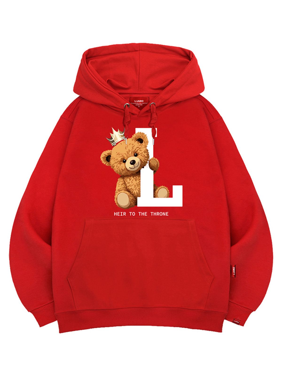 엘라모(LLAMO) 킹베어 후드티 남녀공용 빅사이즈 M~4XL