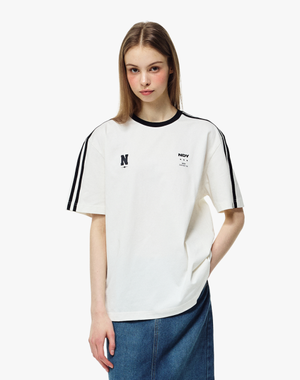 스포티 NY 반팔 티셔츠 아이보리