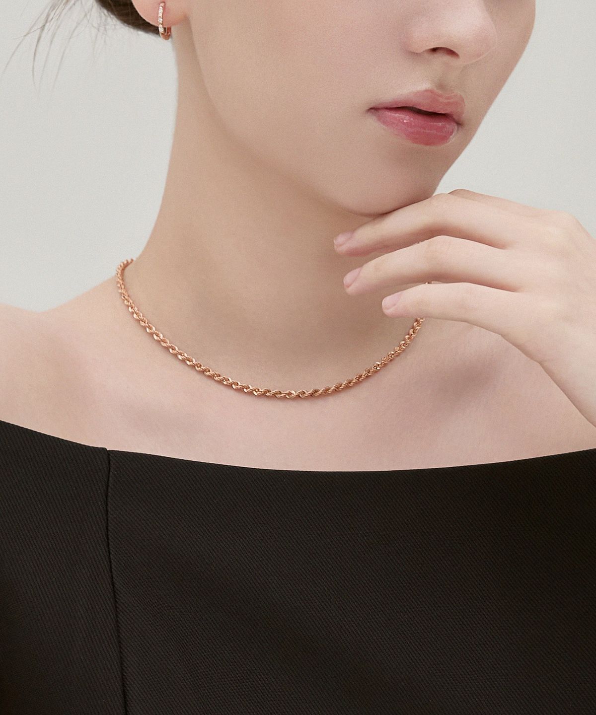 제이에스티나(JESTINA) J.Livera 14K 로프체인 목걸이 (JJJTNQ6B3005R4450)