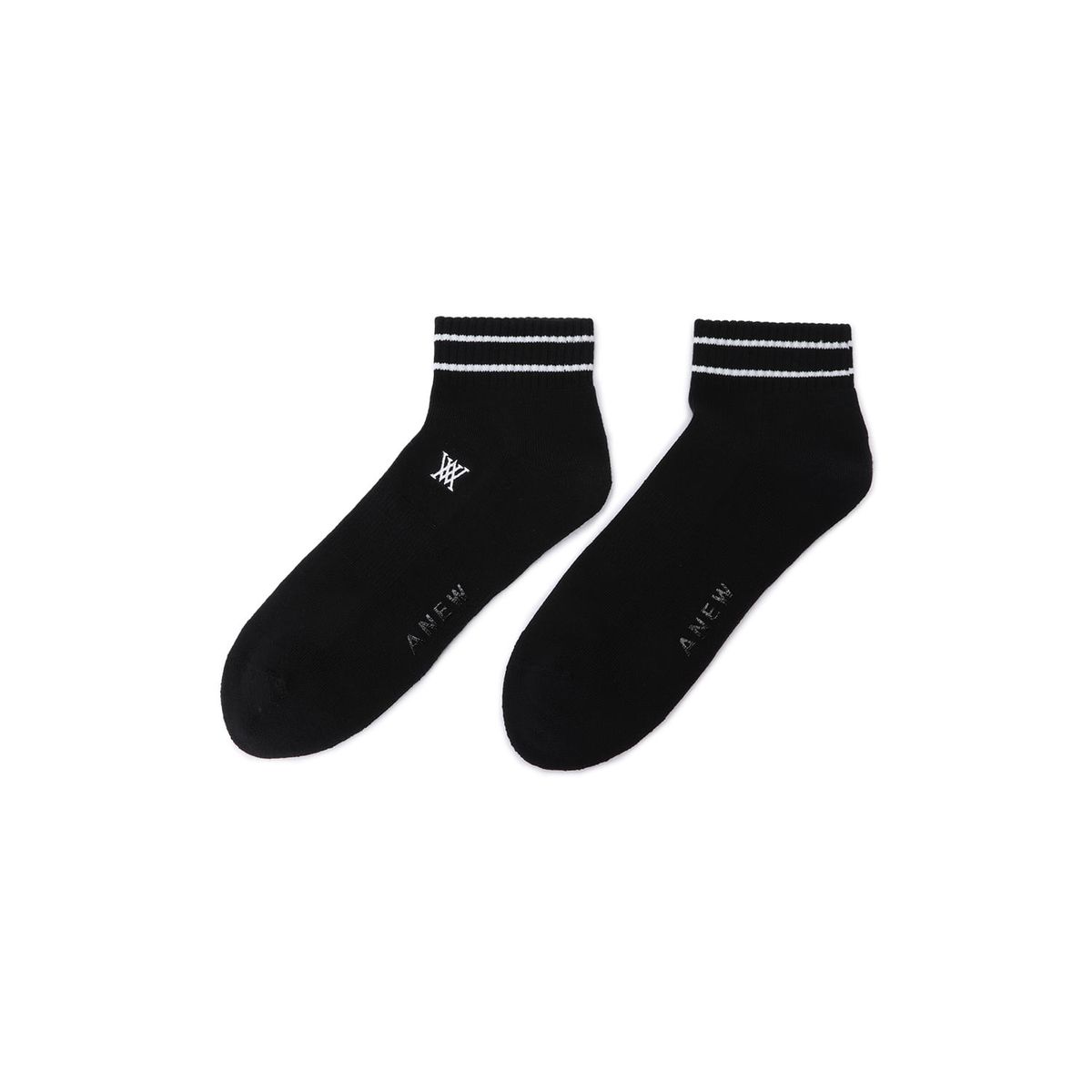 어뉴골프(ANEW GOLF) MEN SNEAKERS SOCKS_BK