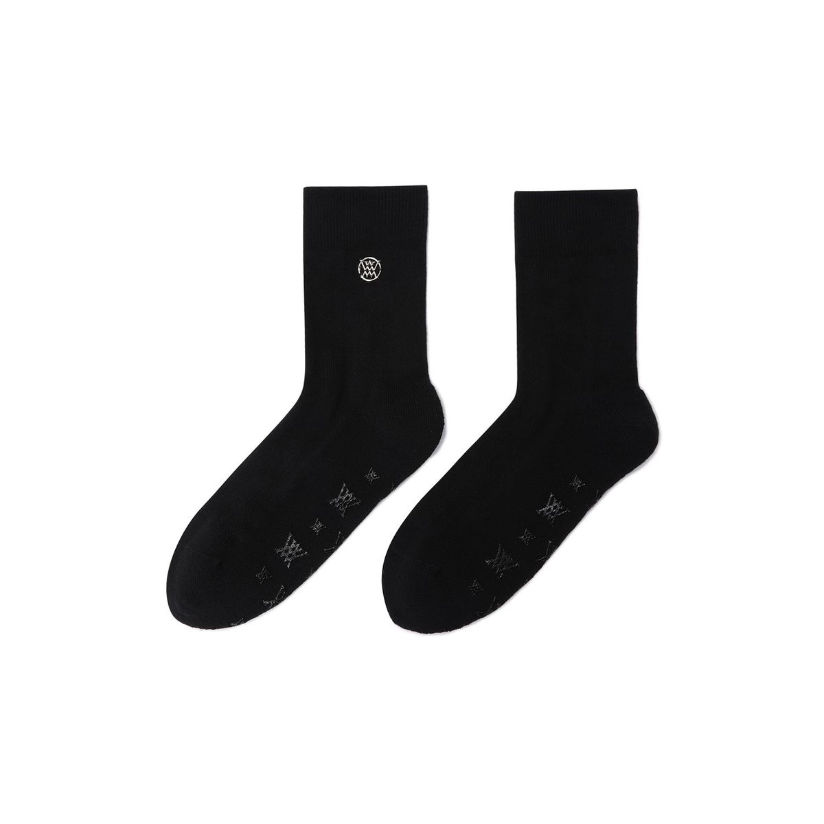 어뉴골프(ANEW GOLF) WOMEN COLOR POP MIDDLE SOCKS_BK