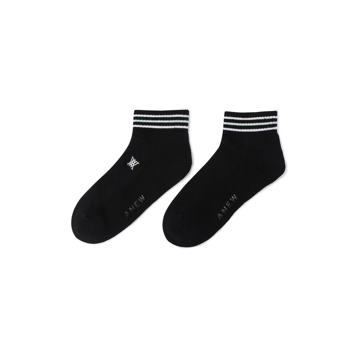 어뉴골프(ANEW GOLF) WOMEN SNEAKERS SOCKS_BK