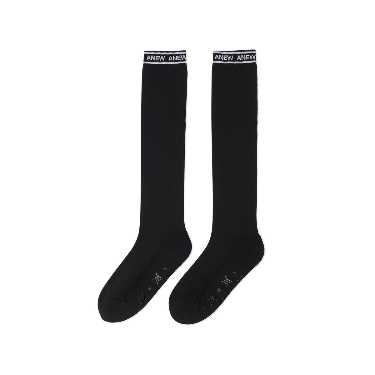 어뉴골프(ANEW GOLF) WOMEN AQUA MESH KNEE SOCKS_BK