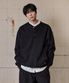 헨리넥 버튼 포켓 맨투맨 블랙