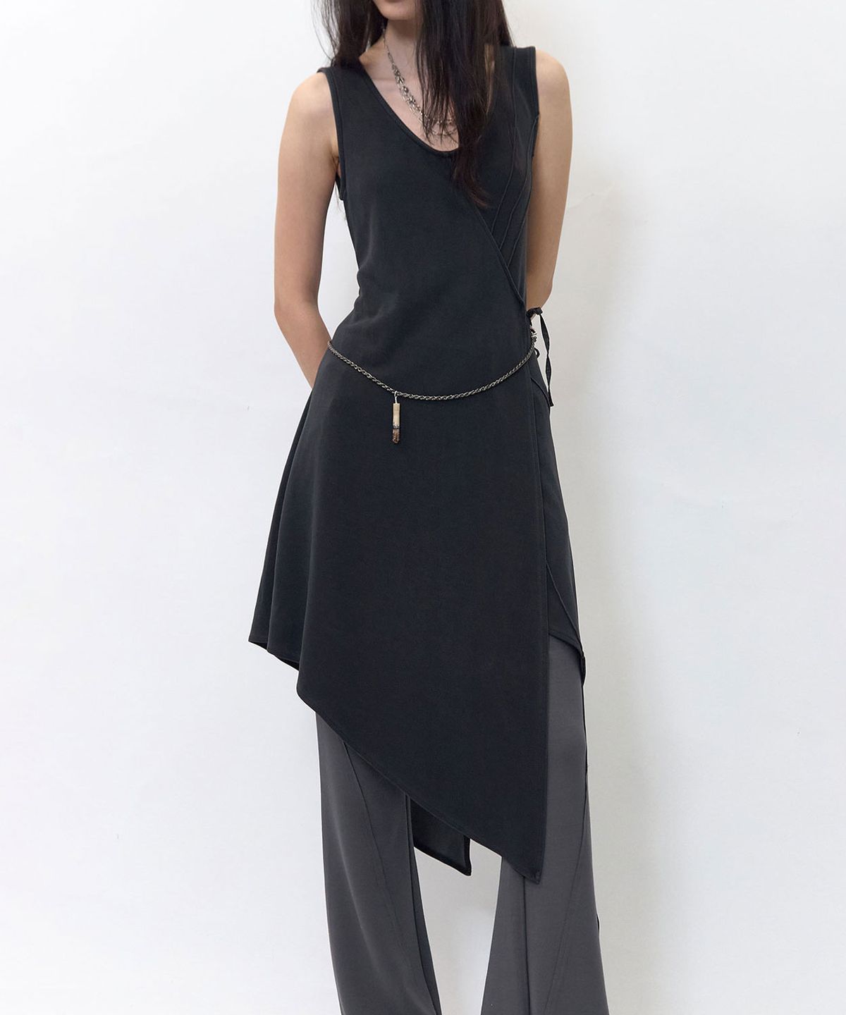 비엘알(BLR) Unbalanced Gradation One-Piece Grey