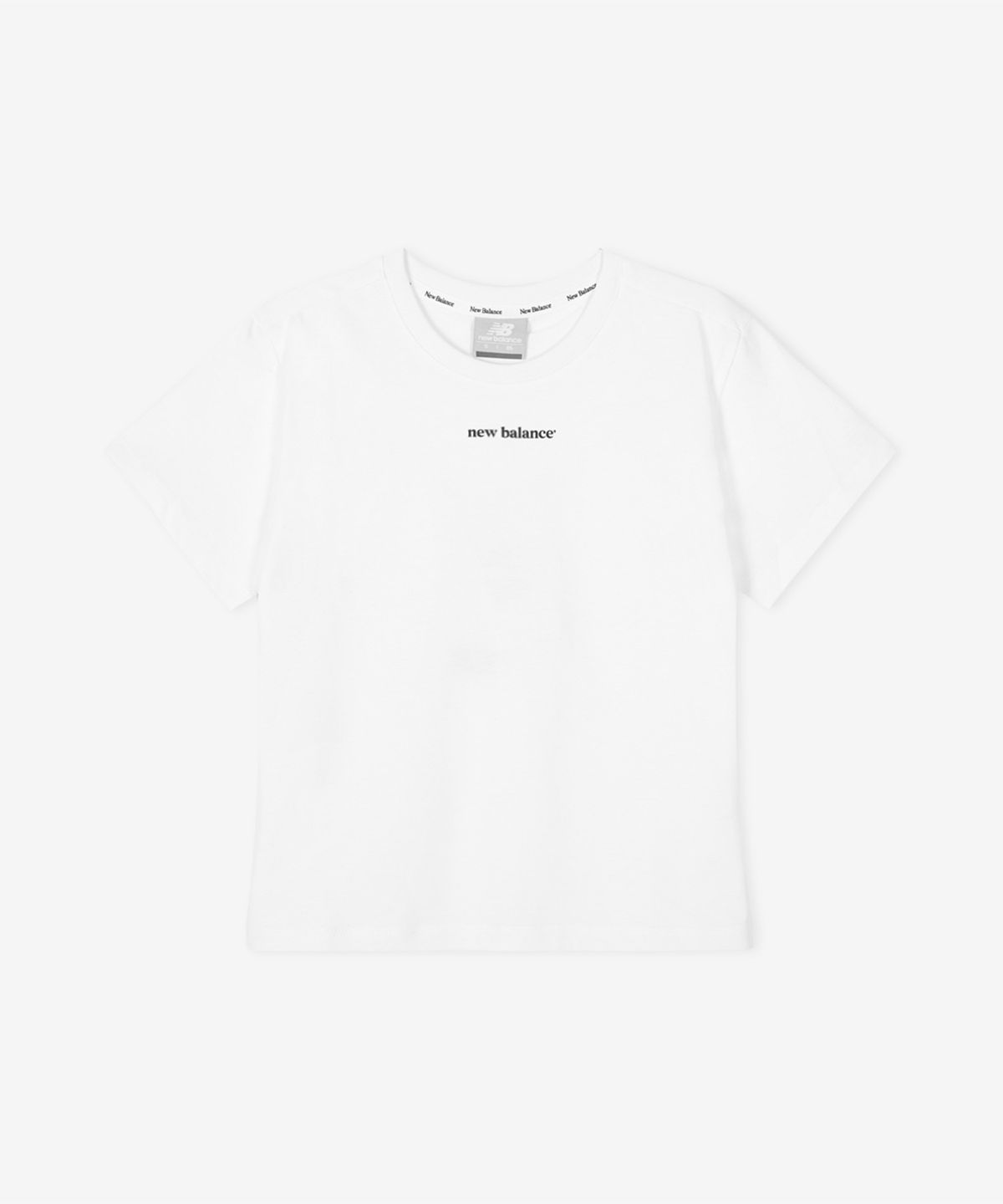 뉴발란스(NEW BALANCE) NBNEG2W412 / WOMEN 에센셜 중앙레터 반팔티 (WHITE)