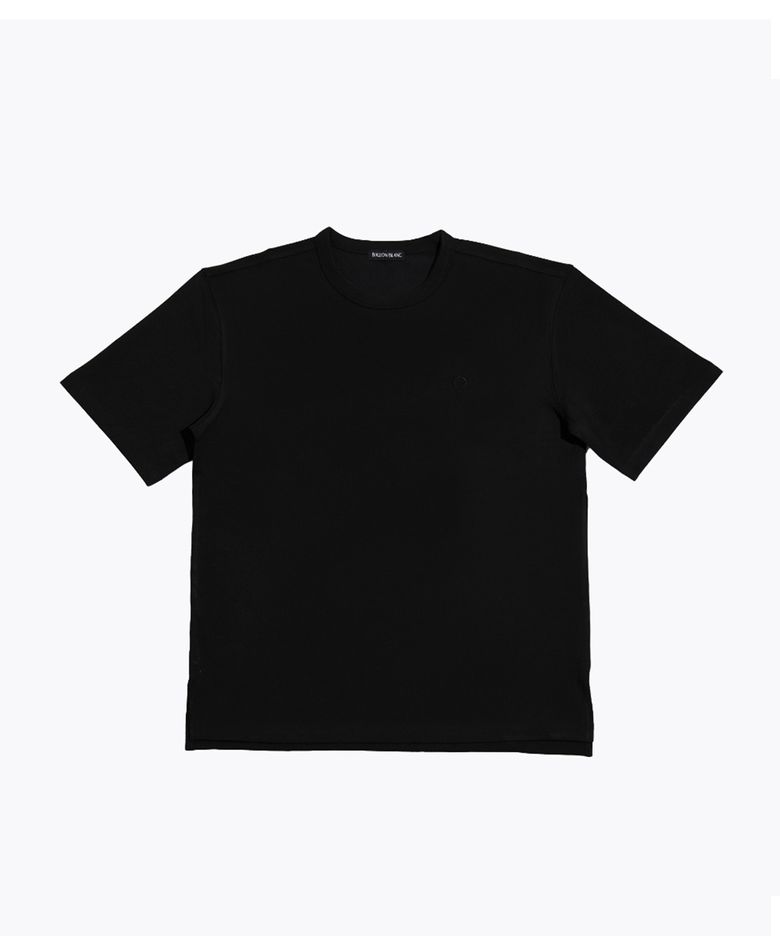 Etherea Premium Oversize Round Tee(Poly,Span) - BLACK