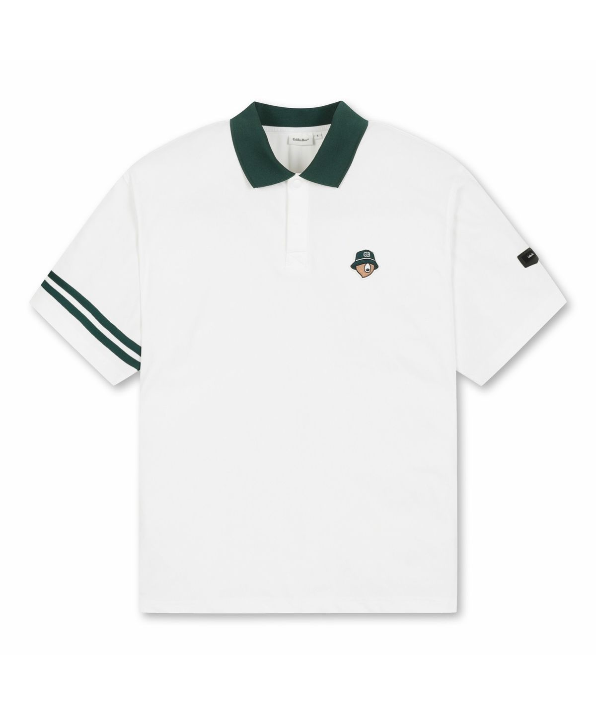 골든베어(GOLDEN BEAR) (M) Lightweight Pique Collar T-shirt G4TAM26331WHX