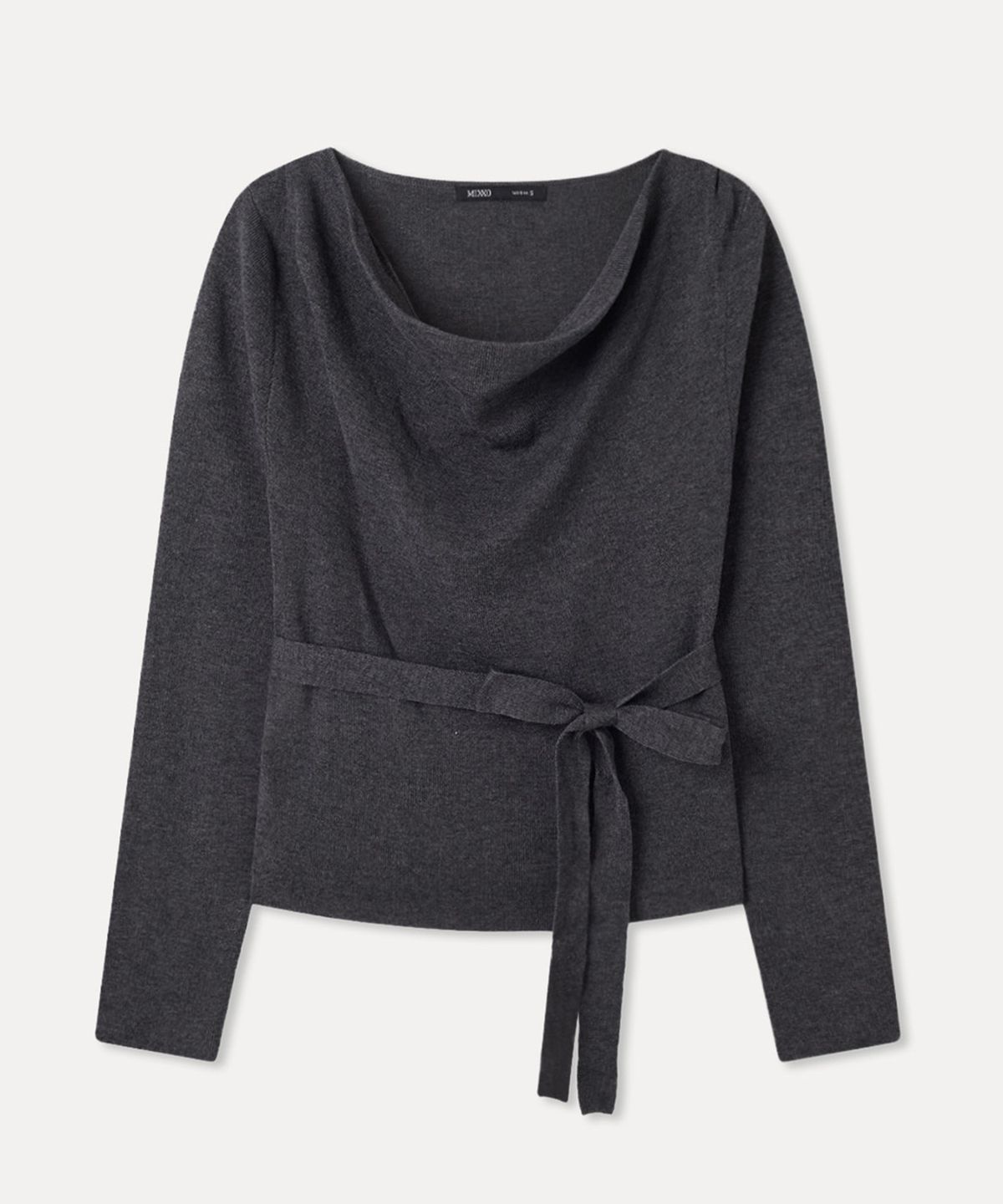 미쏘(MIXXO) 카울넥 스트랩 풀오버_MIWKAG406T