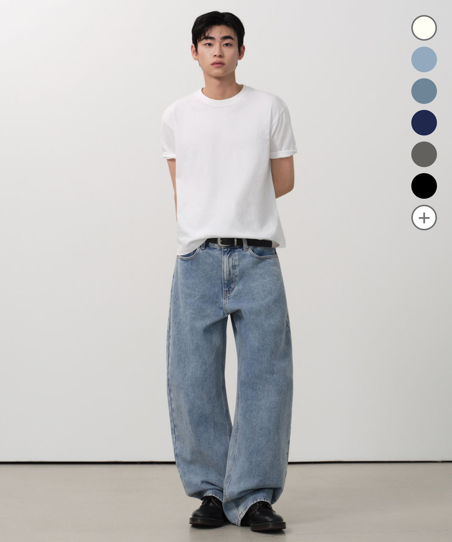MUSINSA公式 | MUSINSA STANDARD カーブデニムパンツ (8色)