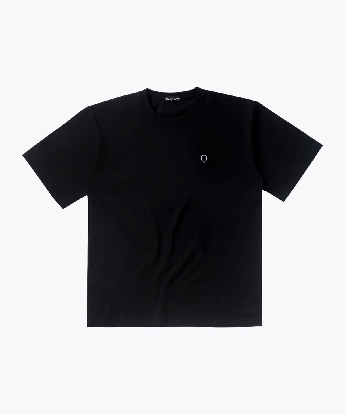 발롱블랑 라이프(BALLONBLANC LIFE) Ethereal Oversize Round Tee (Cotton 100%) - BLACK