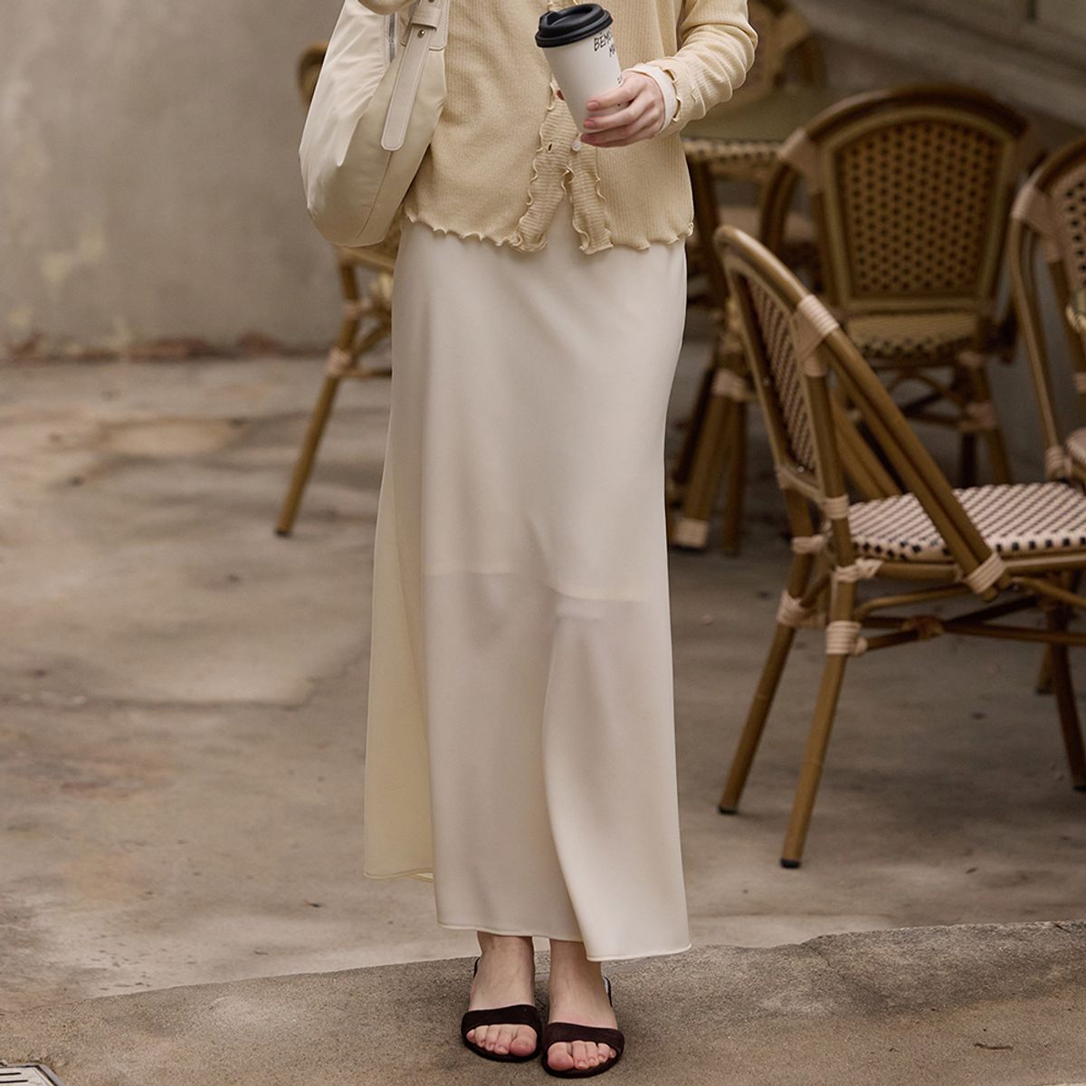 비뮤즈맨션(BEMUSE MANSION) New mermaid skirt - Ivory