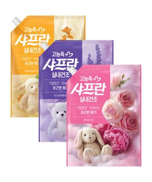 [옵션선택] 샤프란 고농축 섬유유연제 리필1.7L x 3개